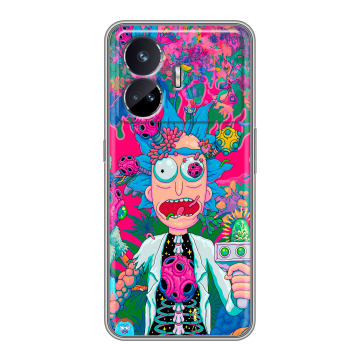 Силиконовый чехол на Realme GT Neo 5 SE с принтом Рик и Морти Rick Morty