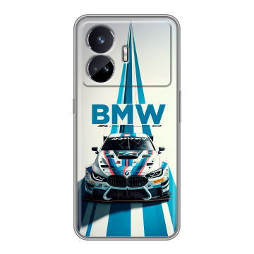 Силиконовый чехол на Realme GT Neo 5 SE с принтом БМВ BMW