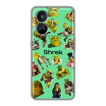 Силиконовый чехол на Realme GT Neo 5 SE с принтом Шрек Shrek Силиконовый чехол на Realme GT Neo 5 SE с принтом Шрек Shrek