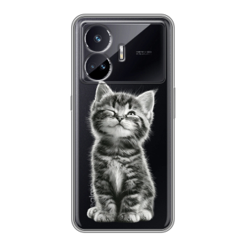Силиконовый чехол на Realme GT Neo 5 SE с принтом Котенок