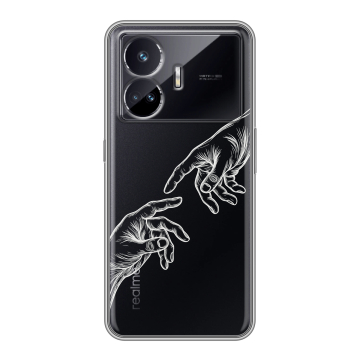 Силиконовый чехол на Realme GT Neo 5 SE с принтом Сотворение мира Силиконовый чехол на Realme GT Neo 5 SE с принтом Сотворение мира