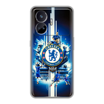 Силиконовый чехол на Realme GT Neo 5 SE с принтом Chelsea Челси Силиконовый чехол на Realme GT Neo 5 SE с принтом Chelsea Челси