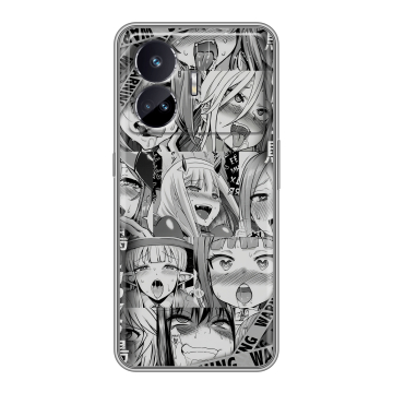Силиконовый чехол на Realme GT Neo 5 SE с принтом Ahegao Ахегао Аниме Силиконовый чехол на Realme GT Neo 5 SE с принтом Ahegao Ахегао Аниме