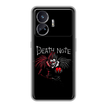 Силиконовый чехол на Realme GT Neo 5 SE с принтом Death note Тетрадь смерти