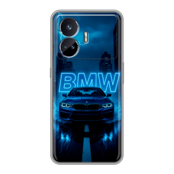 Силиконовый чехол на Realme GT Neo 5 SE с принтом BMW БМВ