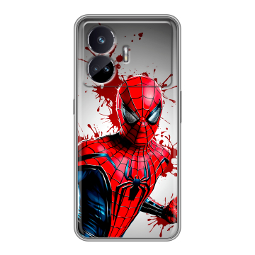 Силиконовый чехол на Realme GT Neo 5 SE с принтом Spiderman Человек паук
