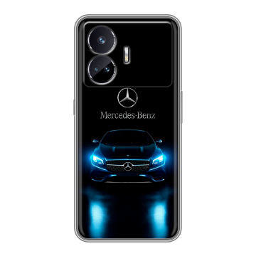 Силиконовый чехол на Realme GT Neo 5 SE с принтом Mercedes Мерседес