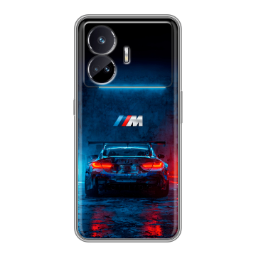 Силиконовый чехол на Realme GT Neo 5 SE с принтом BMW БМВ