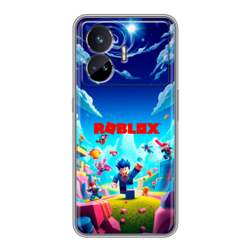 Силиконовый чехол на Realme GT Neo 5 SE с принтом Roblox Роблокс