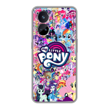 Силиконовый чехол на Realme GT Neo 5 SE с принтом My little pony Дружба чудо
