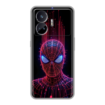 Силиконовый чехол на Realme GT Neo 5 SE с принтом Spiderman Человек паук