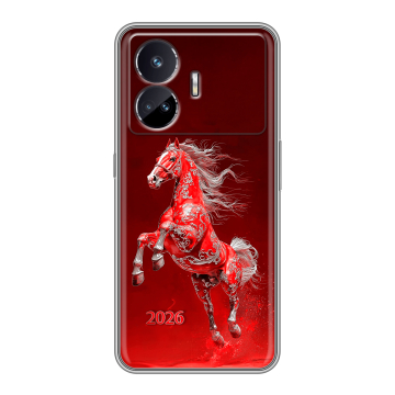 Силиконовый чехол на Realme GT Neo 5 SE с принтом Новый год Силиконовый чехол на Realme GT Neo 5 SE с принтом Новый год
