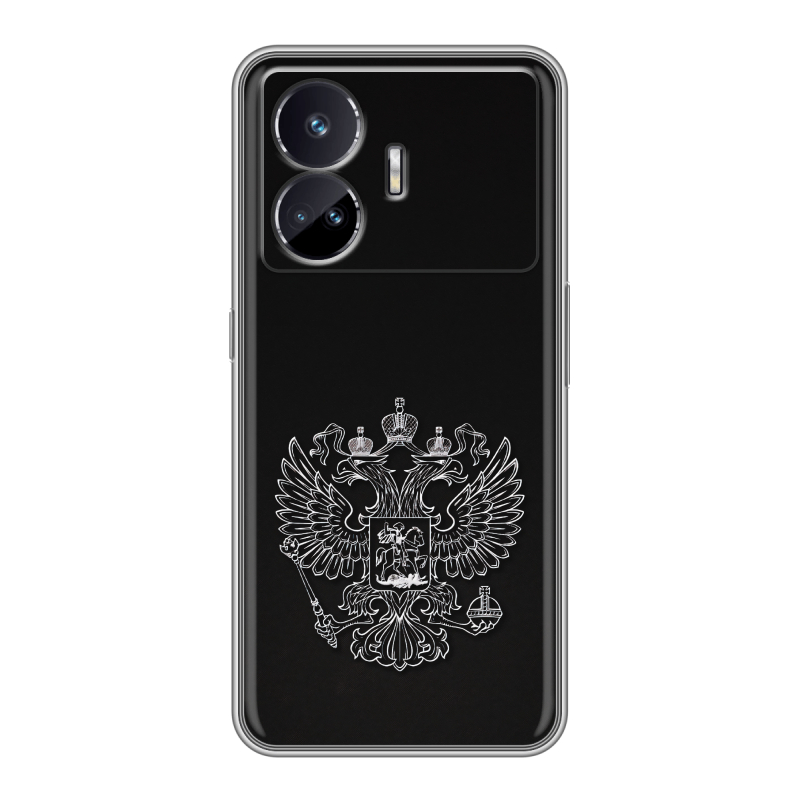 Силиконовый чехол на Realme GT Neo 5 SE с принтом Герб России Силиконовый чехол на Realme GT Neo 5 SE с принтом Герб России