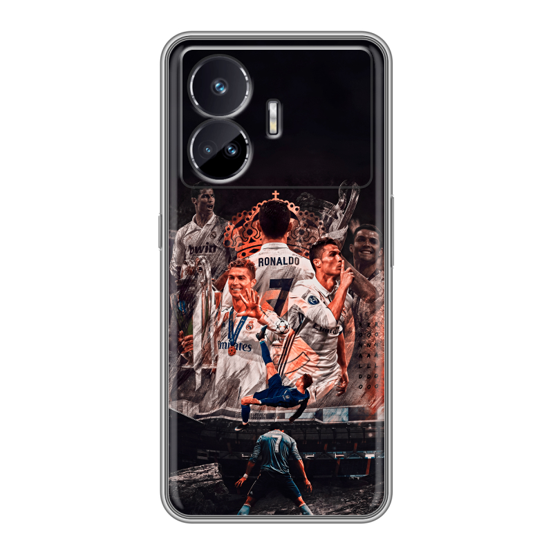 Силиконовый чехол на Realme GT Neo 5 SE с принтом Реал Роналдо Real Ronaldo Силиконовый чехол на Realme GT Neo 5 SE с принтом Реал Роналдо Real Ronaldo