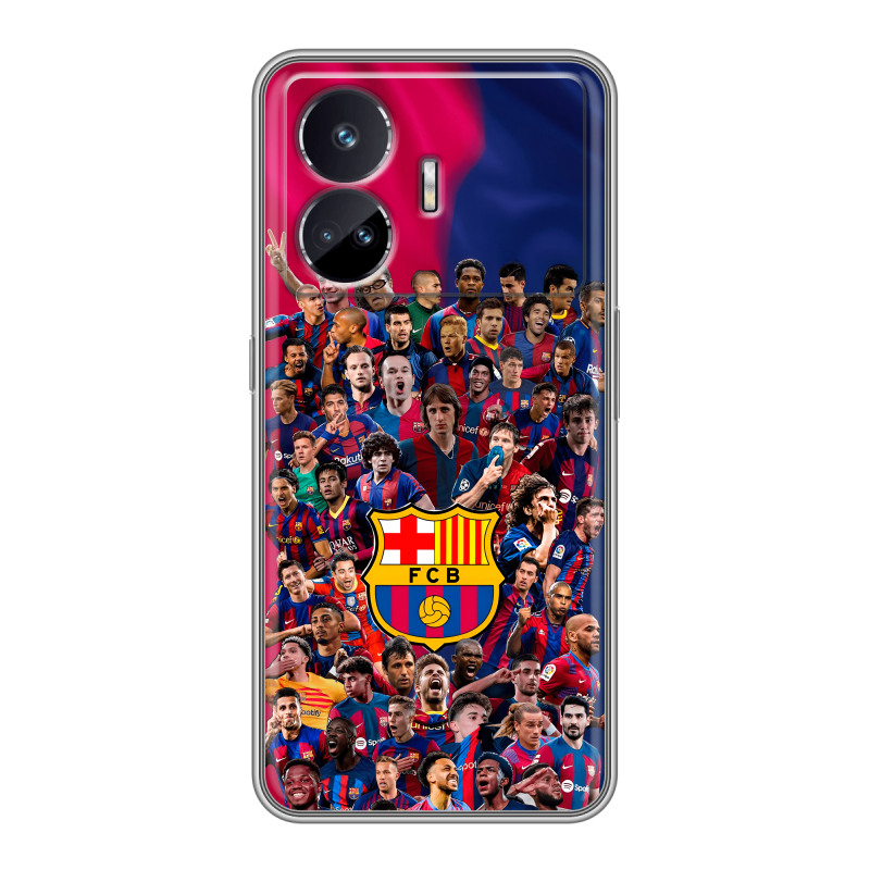 Силиконовый чехол на Realme GT Neo 5 SE с принтом Барселона Barcelona Силиконовый чехол на Realme GT Neo 5 SE с принтом Барселона Barcelona