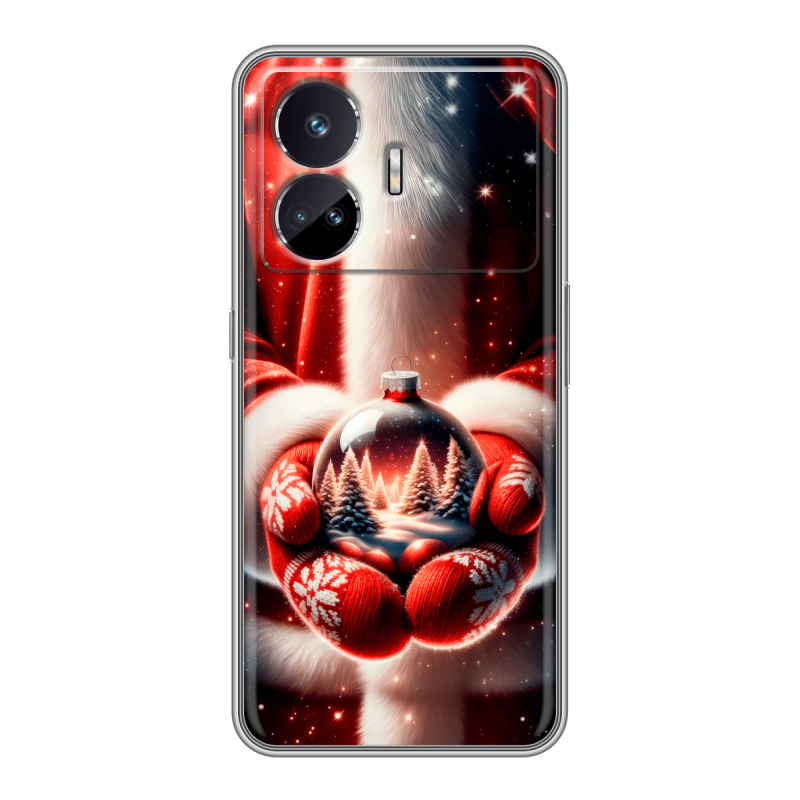 Силиконовый чехол на Realme GT Neo 5 SE с принтом Новый год Силиконовый чехол на Realme GT Neo 5 SE с принтом Новый год