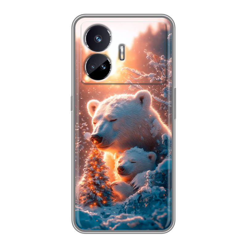 Силиконовый чехол на Realme GT Neo 5 SE с принтом Новый год Силиконовый чехол на Realme GT Neo 5 SE с принтом Новый год