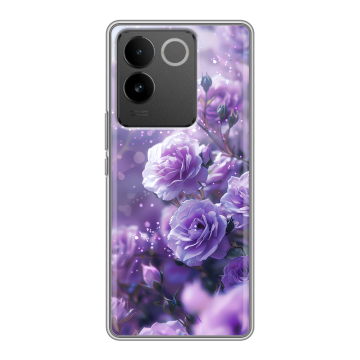 Силиконовый чехол на Vivo S17e с принтом Розы цветы Силиконовый чехол на Vivo S17e с принтом Розы цветы