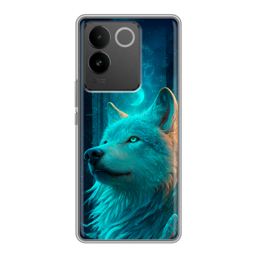 Силиконовый чехол на Vivo S17e с принтом бабочки саккура