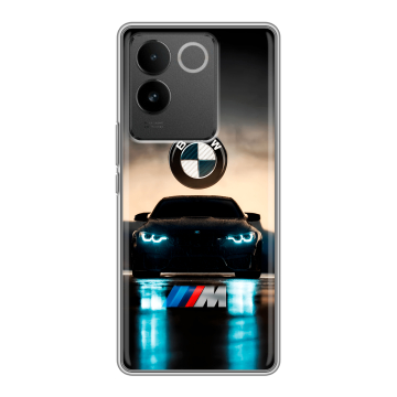 Силиконовый чехол на Vivo S17e с принтом БМВ BMW Силиконовый чехол на Vivo S17e с принтом БМВ BMW