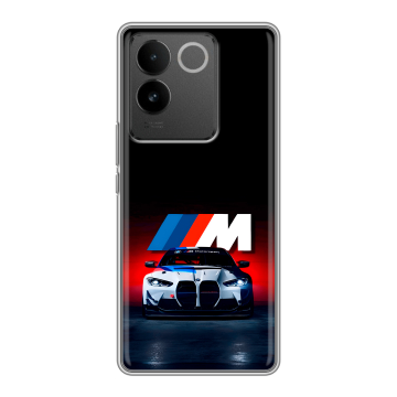 Силиконовый чехол на Vivo S17e с принтом БМВ BMW Силиконовый чехол на Vivo S17e с принтом БМВ BMW