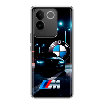 Силиконовый чехол на Vivo S17e с принтом БМВ BMW Силиконовый чехол на Vivo S17e с принтом БМВ BMW