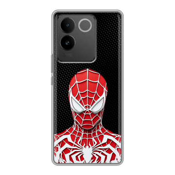 Силиконовый чехол на Vivo S17e с принтом человек паук spiderman