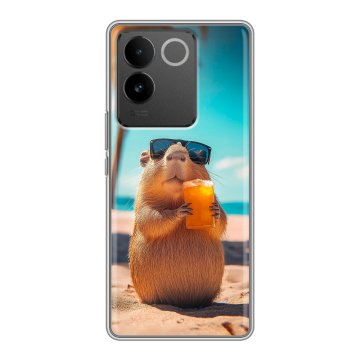 Силиконовый чехол на Vivo S17e с принтом Капибара Силиконовый чехол на Vivo S17e с принтом Капибара