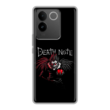 Силиконовый чехол на Vivo S17e с принтом Death note Тетрадь смерти