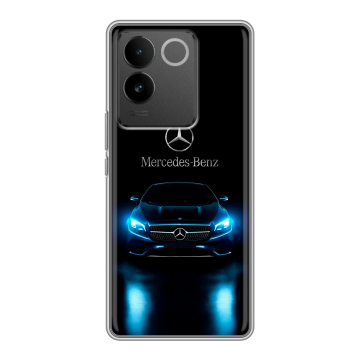 Силиконовый чехол на Vivo S17e с принтом Mercedes Мерседес Силиконовый чехол на Vivo S17e с принтом Mercedes Мерседес