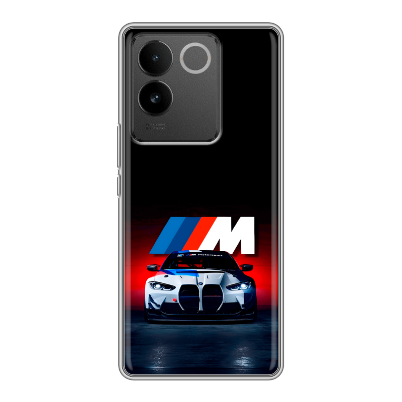 Силиконовый чехол на Vivo S17e с принтом БМВ BMW Силиконовый чехол на Vivo S17e с принтом БМВ BMW