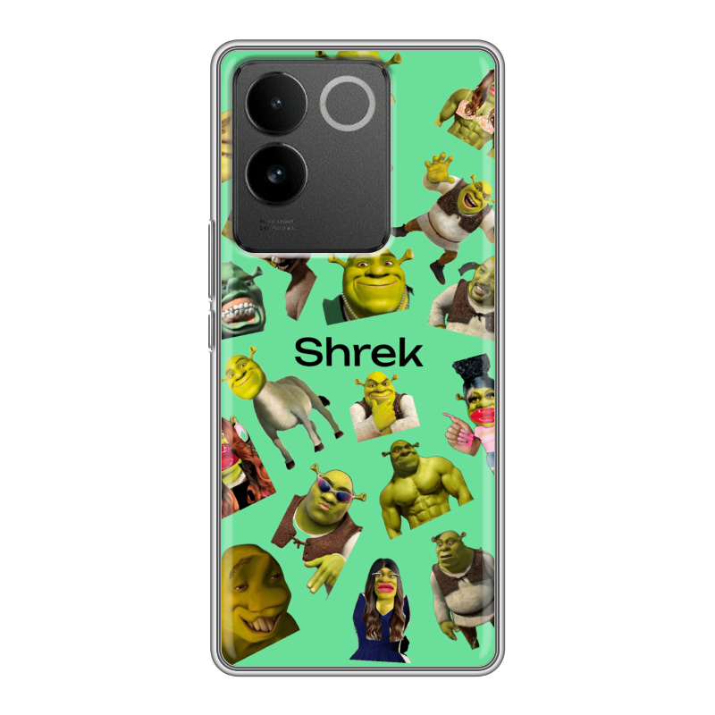 Силиконовый чехол на Vivo S17e с принтом Шрек Shrek Силиконовый чехол на Vivo S17e с принтом Шрек Shrek