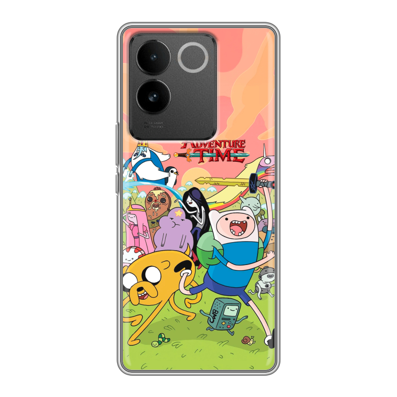 Силиконовый чехол на Vivo S17e с принтом Adventure time Время приключений Силиконовый чехол на Vivo S17e с принтом Adventure time Время приключений