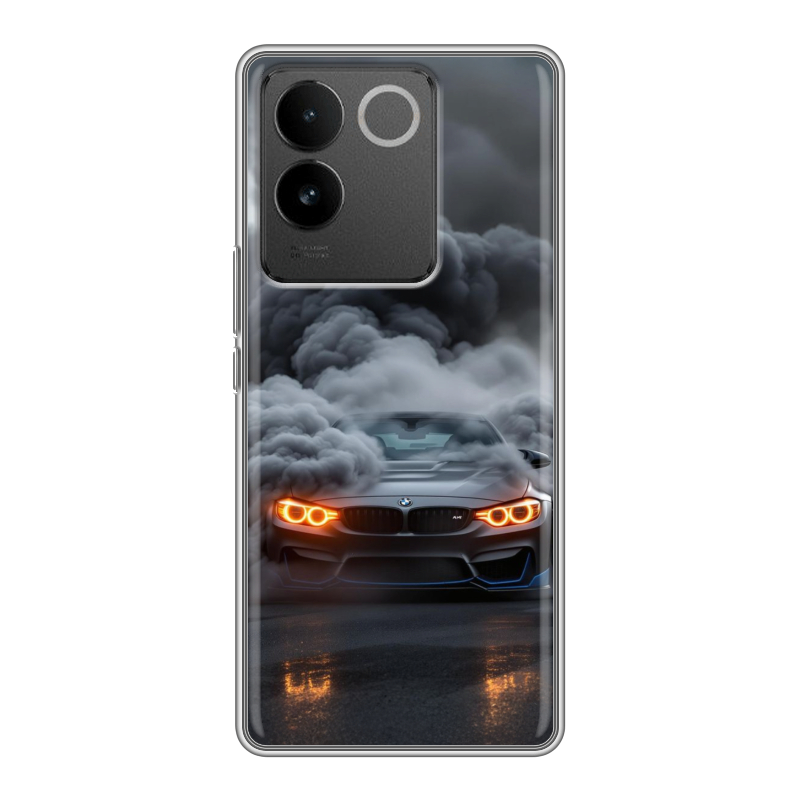 Силиконовый чехол на Vivo S17e с принтом BMW БМВ Силиконовый чехол на Vivo S17e с принтом BMW БМВ