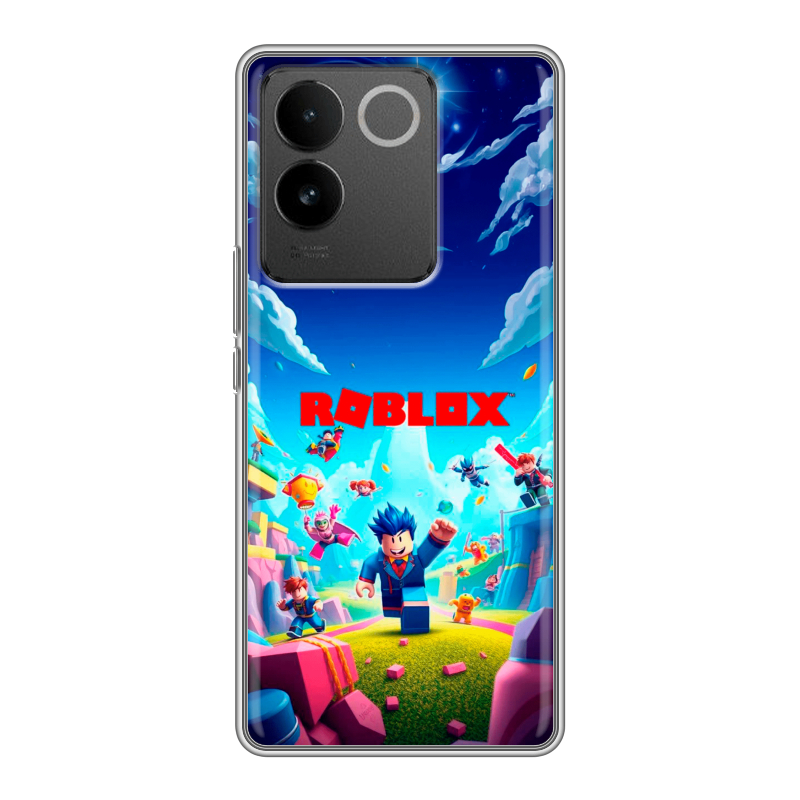 Силиконовый чехол на Vivo S17e с принтом Roblox Роблокс Силиконовый чехол на Vivo S17e с принтом Roblox Роблокс