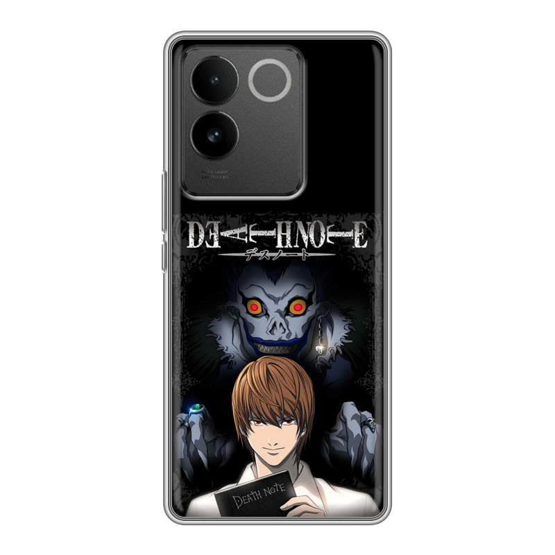 Силиконовый чехол на Vivo S17e с принтом Death note Тетрадь смерти Силиконовый чехол на Vivo S17e с принтом Death note Тетрадь смерти