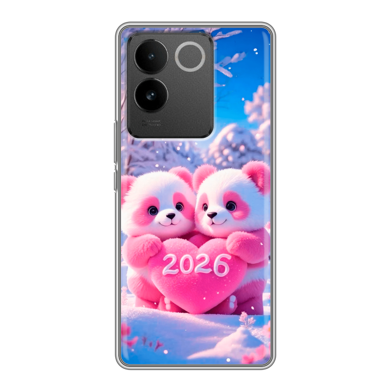 Силиконовый чехол на Vivo S17e с принтом Новый год Силиконовый чехол на Vivo S17e с принтом Новый год