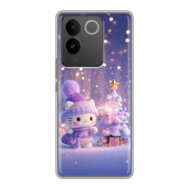 Силиконовый чехол на Vivo S17e с принтом Новый год Силиконовый чехол на Vivo S17e с принтом Новый год