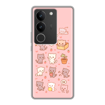 Силиконовый чехол на Vivo S17 с принтом Hello Kitty Хелоу Кити Силиконовый чехол на Vivo S17 с принтом Hello Kitty Хелоу Кити