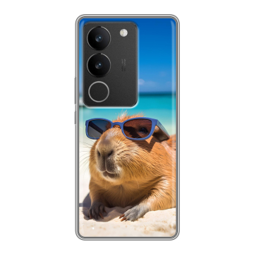 Силиконовый чехол на Vivo S17 с принтом Капибара Силиконовый чехол на Vivo S17 с принтом Капибара