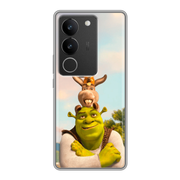 Силиконовый чехол на Vivo S17 с принтом Шрек Shrek Силиконовый чехол на Vivo S17 с принтом Шрек Shrek