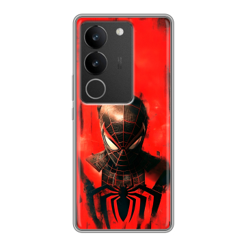 Силиконовый чехол на Vivo S17 с принтом человек паук spiderman Силиконовый чехол на Vivo S17 с принтом человек паук spiderman