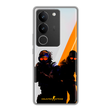 Силиконовый чехол на Vivo S17 с принтом Контер страйк Counter strike Силиконовый чехол на Vivo S17 с принтом Контер страйк Counter strike