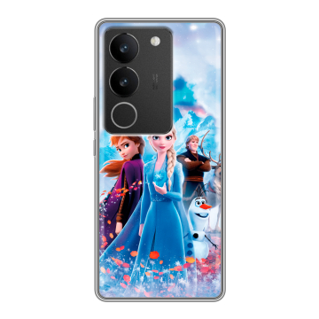 Силиконовый чехол на Vivo S17 с принтом Холодное сердце Frozen Силиконовый чехол на Vivo S17 с принтом Холодное сердце Frozen