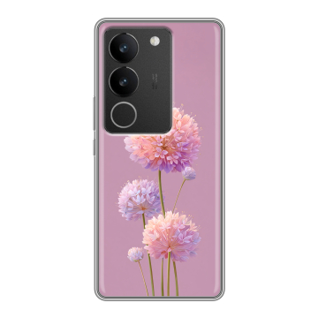 Силиконовый чехол на Vivo S17 с принтом Цветы