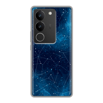 Силиконовый чехол на Vivo S17 с принтом Космос звезды