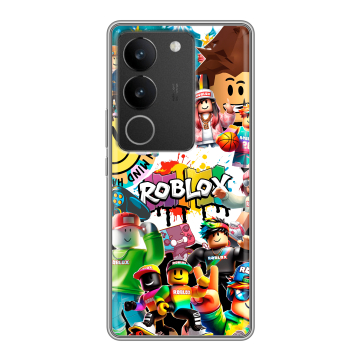Силиконовый чехол на Vivo S17 с принтом Roblox Роблокс Силиконовый чехол на Vivo S17 с принтом Roblox Роблокс