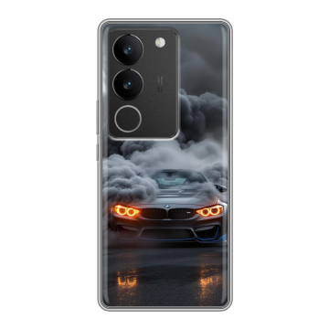 Силиконовый чехол на Vivo S17 с принтом BMW БМВ Силиконовый чехол на Vivo S17 с принтом BMW БМВ