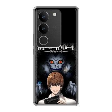 Силиконовый чехол на Vivo S17 с принтом Death note Тетрадь смерти