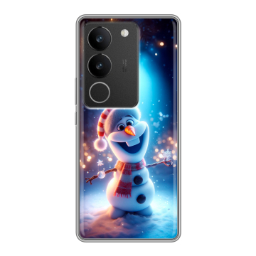 Силиконовый чехол на Vivo S17 с принтом Новый год